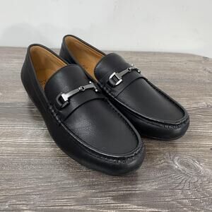 Frye And Co Stellan Shoes Mens Size 9 Black Bit Loafers Dress Slip On Casual